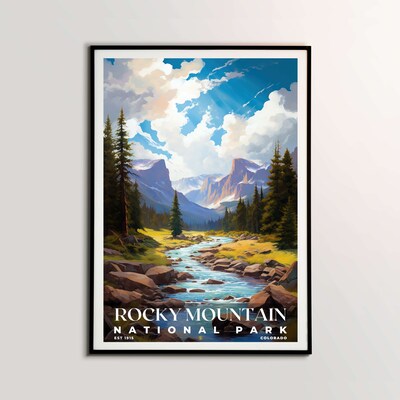 Rocky Mountain National Park Poster, Travel Art, Office Poster, Home Decor | S6 - image2